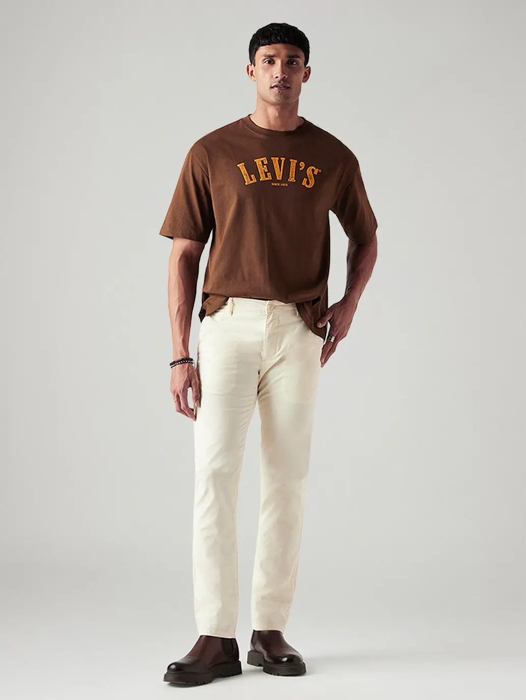 Men's 511 Off White Slim Fit Mid Rise Chinos 1