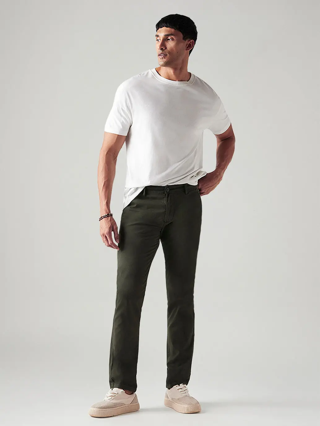 Men's 511 Olive Slim Fit Mid Rise Chinos 1