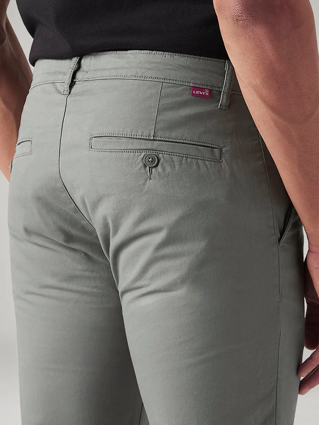 Men's 511 Grey Slim Fit Mid Rise Chinos 6