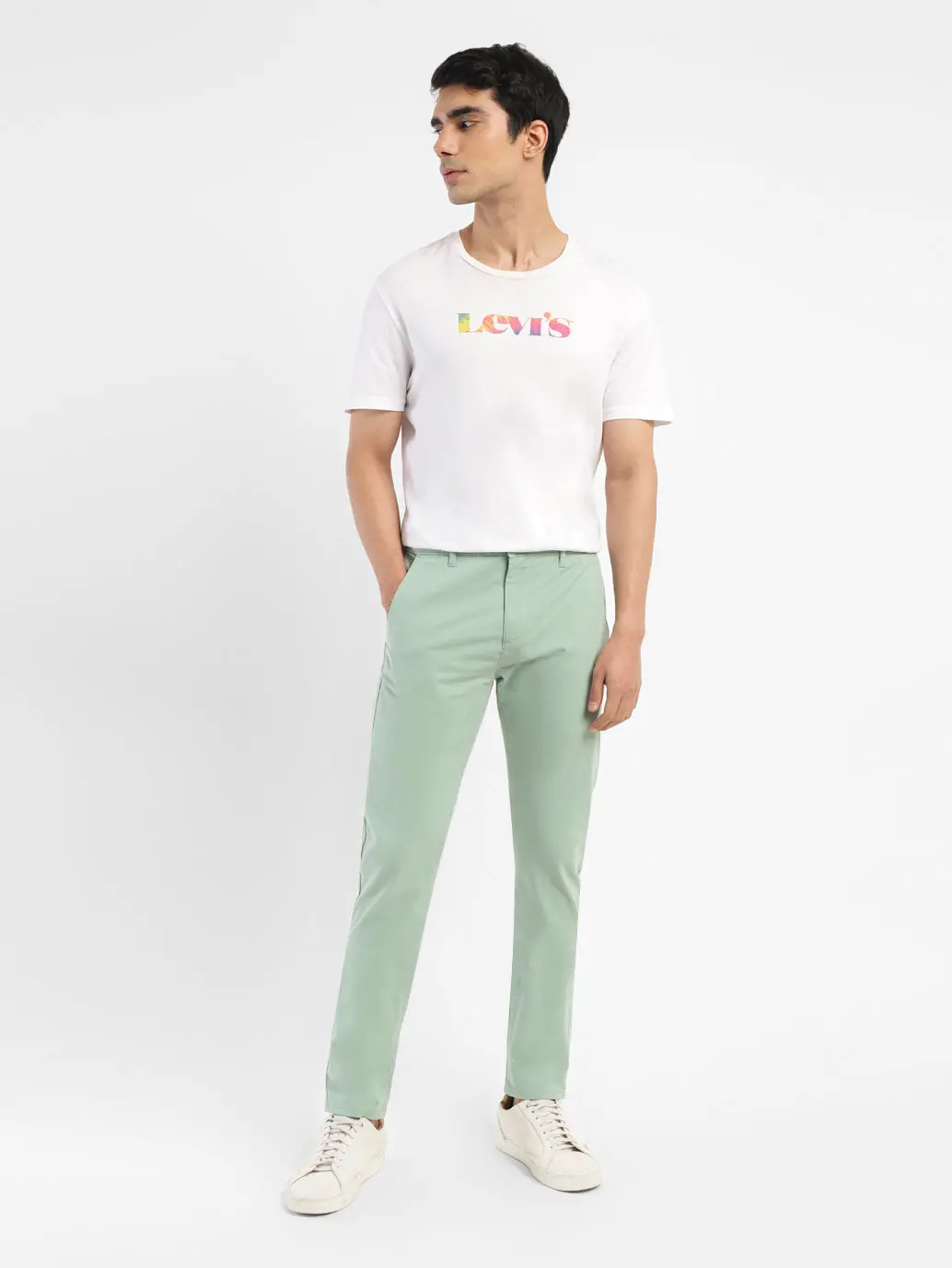 Men's 512 Green Slim Tapered Fit Chinos 1