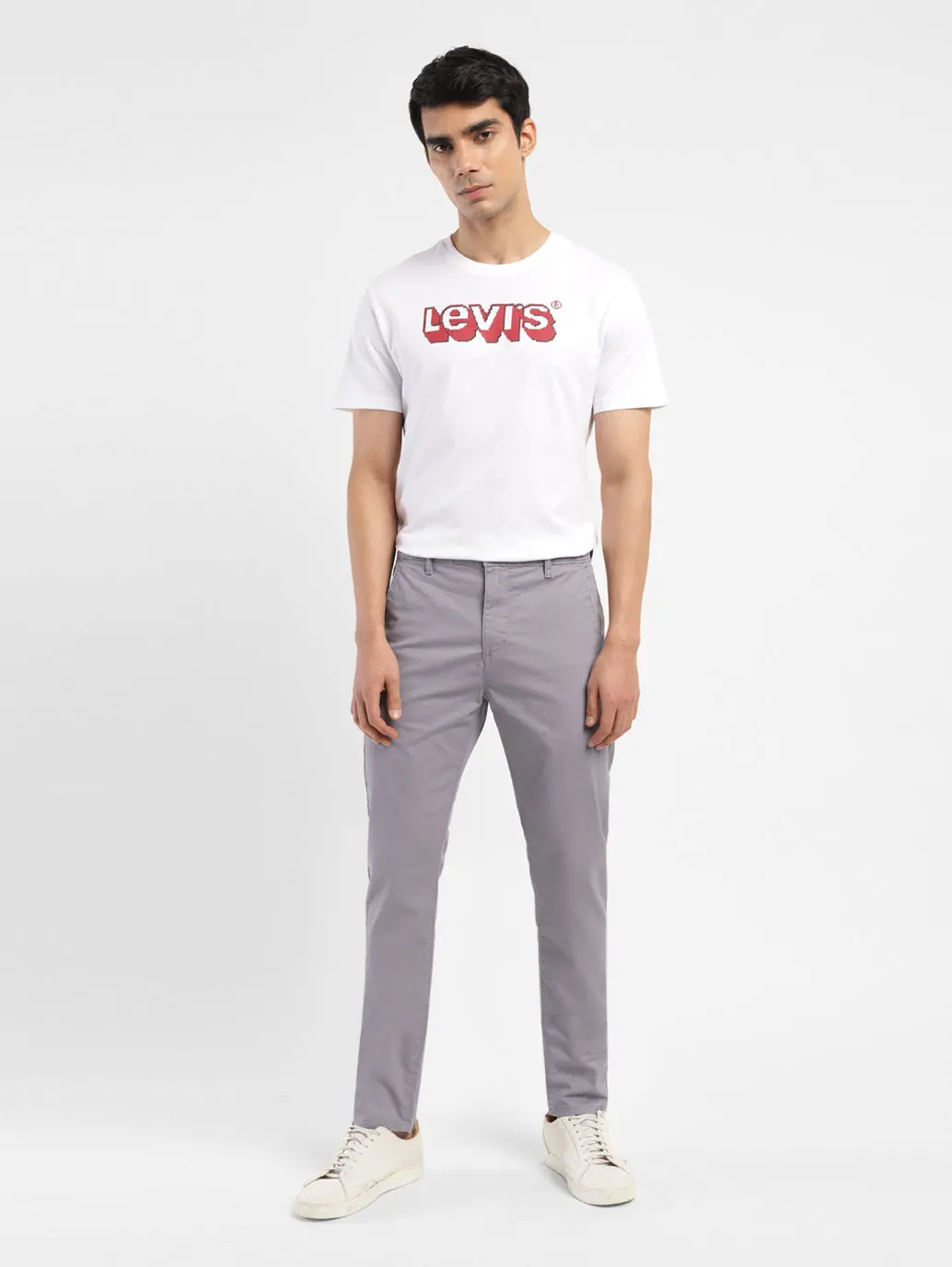 Men's 512 Grey Slim Tapered Fit Chinos 1