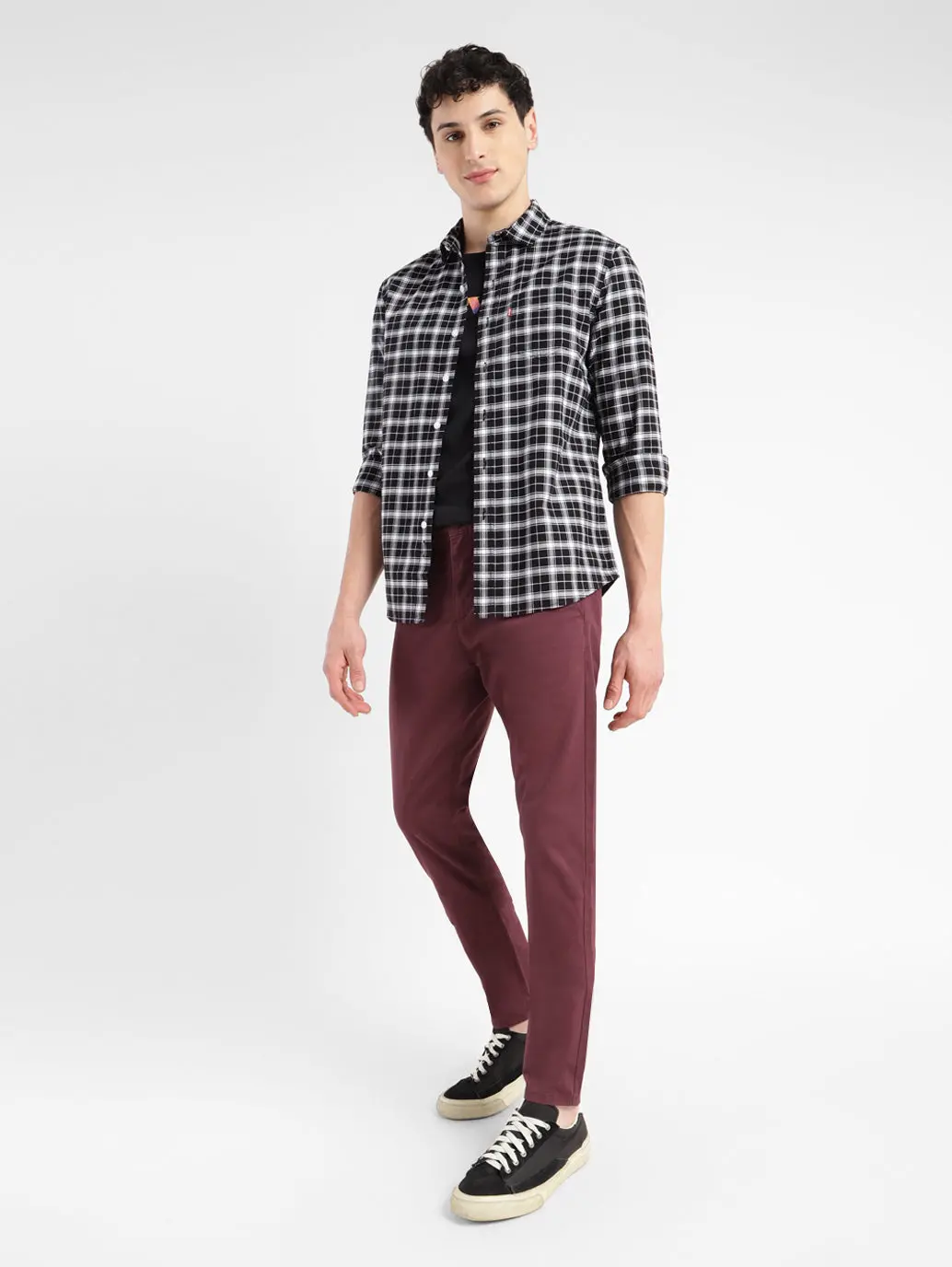 Men's 512 Maroon Slim Tapered Fit Chinos 1