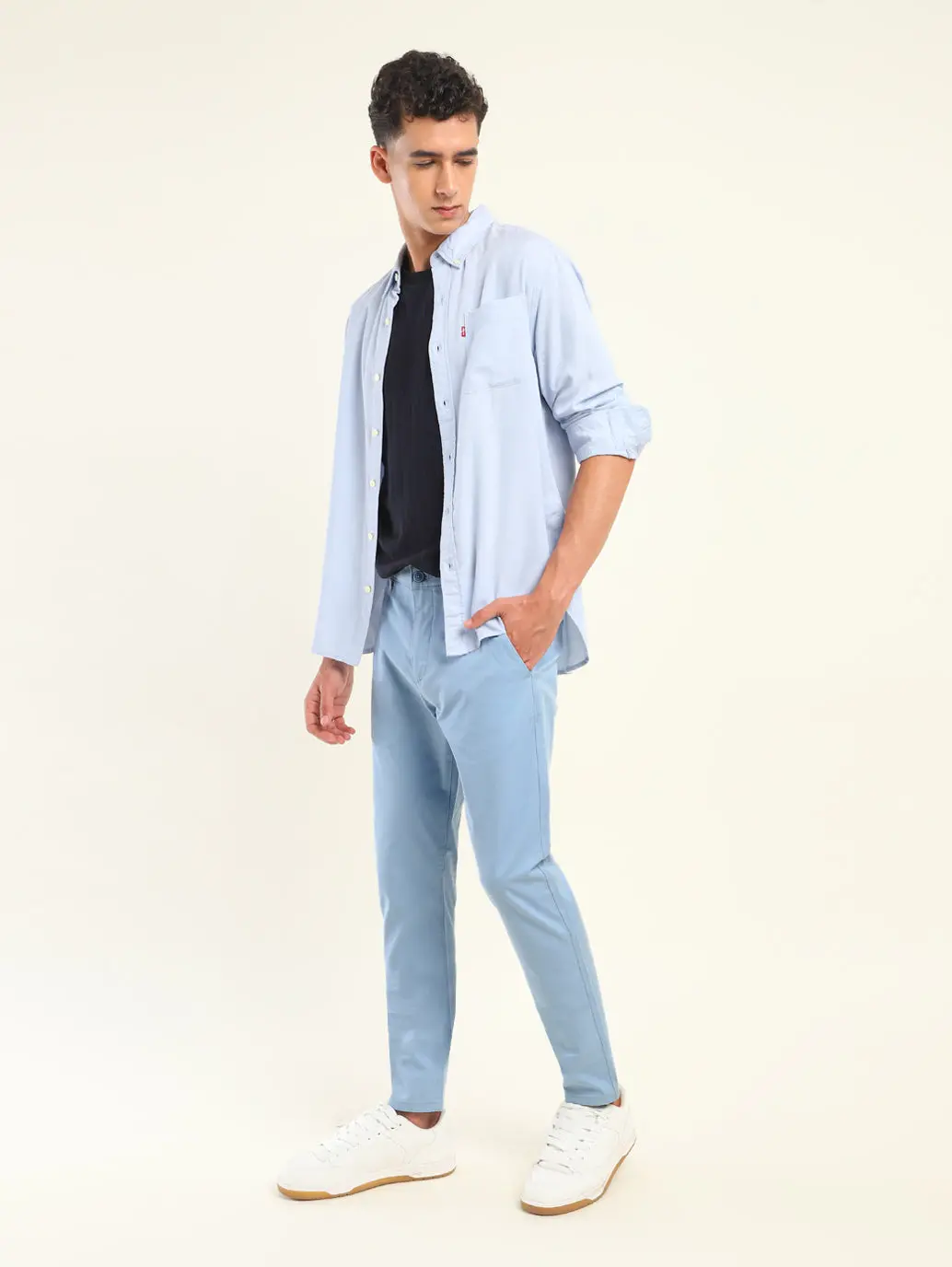 Men's 512 Slim Tapered Fit Blue Chinos 1