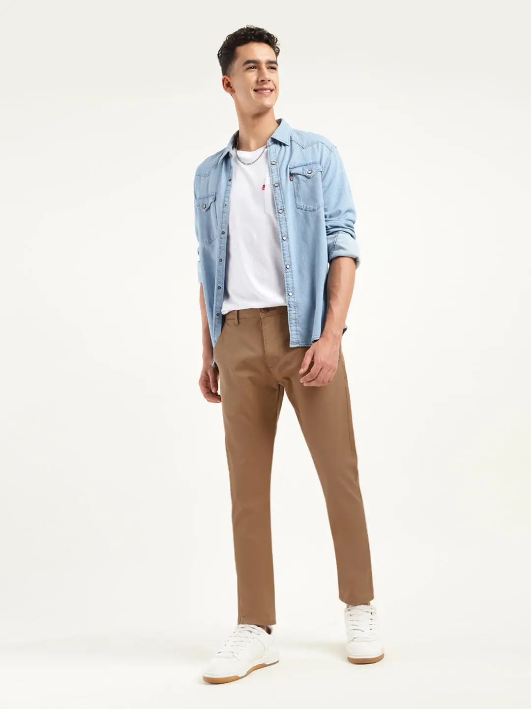 Men's 512 Slim Tapered Fit Brown Chinos 1