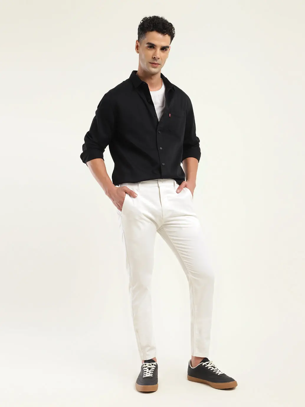 Men's 512 Slim Tapered Fit Off-White Chinos 1