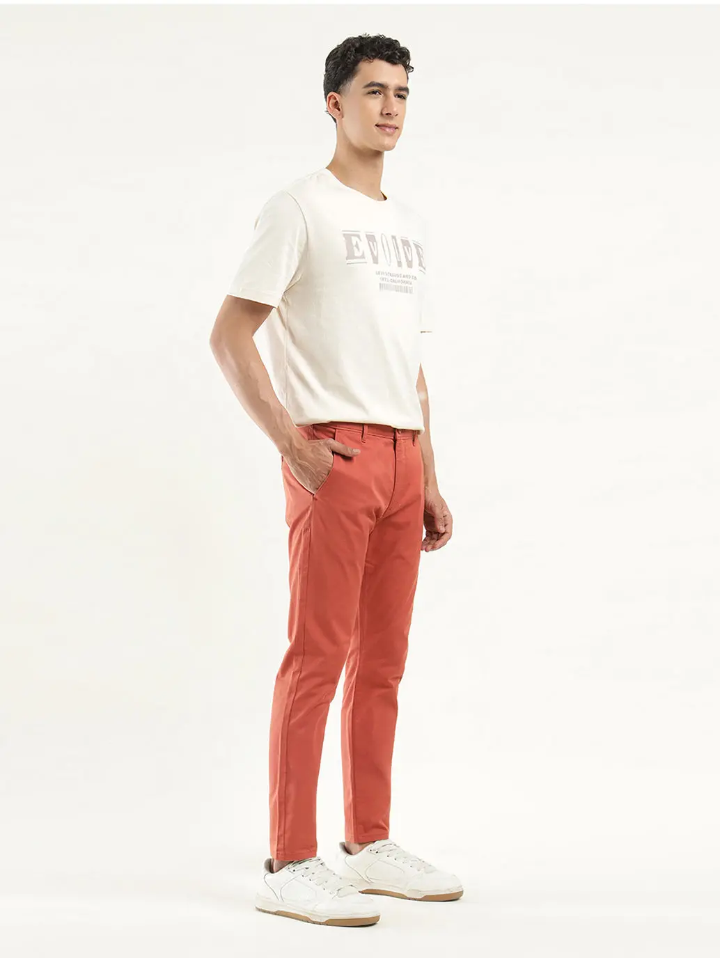 Men's Coral Slim Tapered Fit Chinos 2