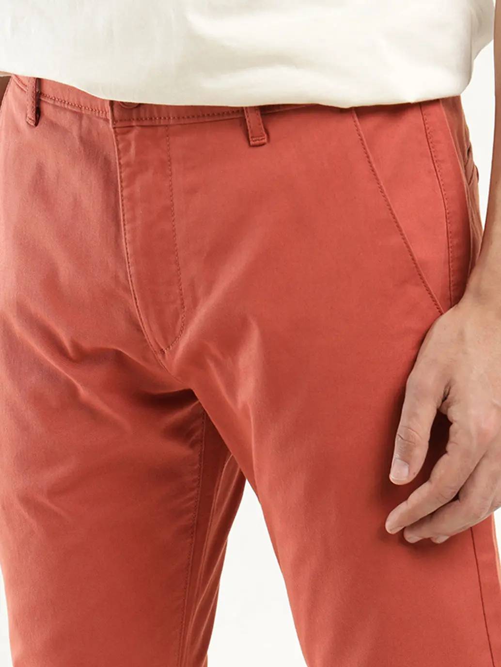 Men's Coral Slim Tapered Fit Chinos 4