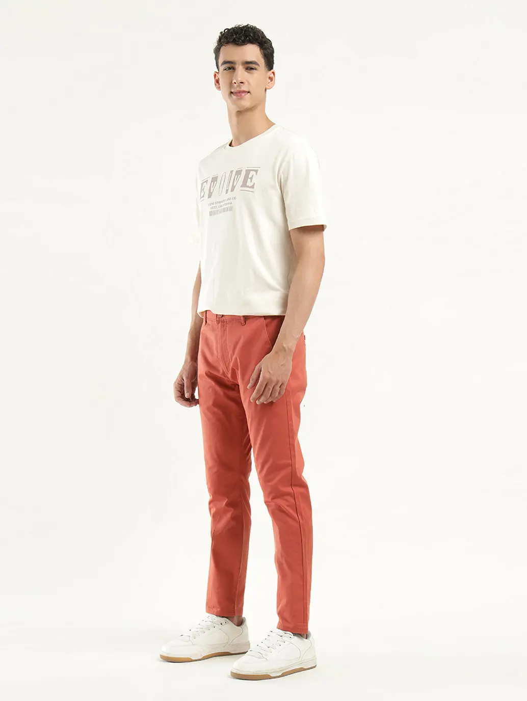 Men's Coral Slim Tapered Fit Chinos 5