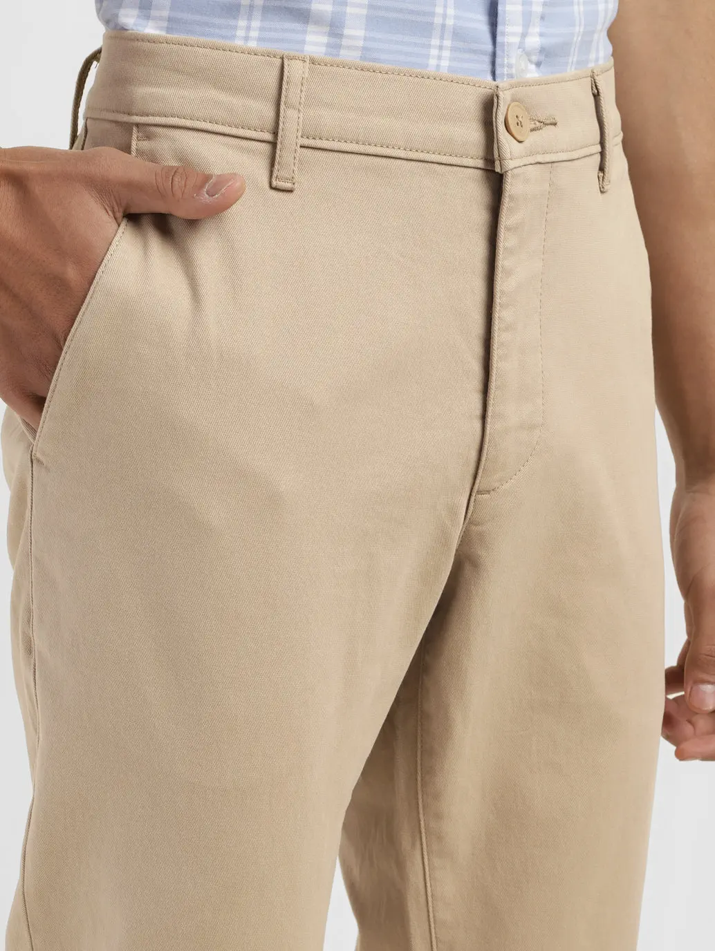 Men's 511 Beige Slim Fit Chinos 7