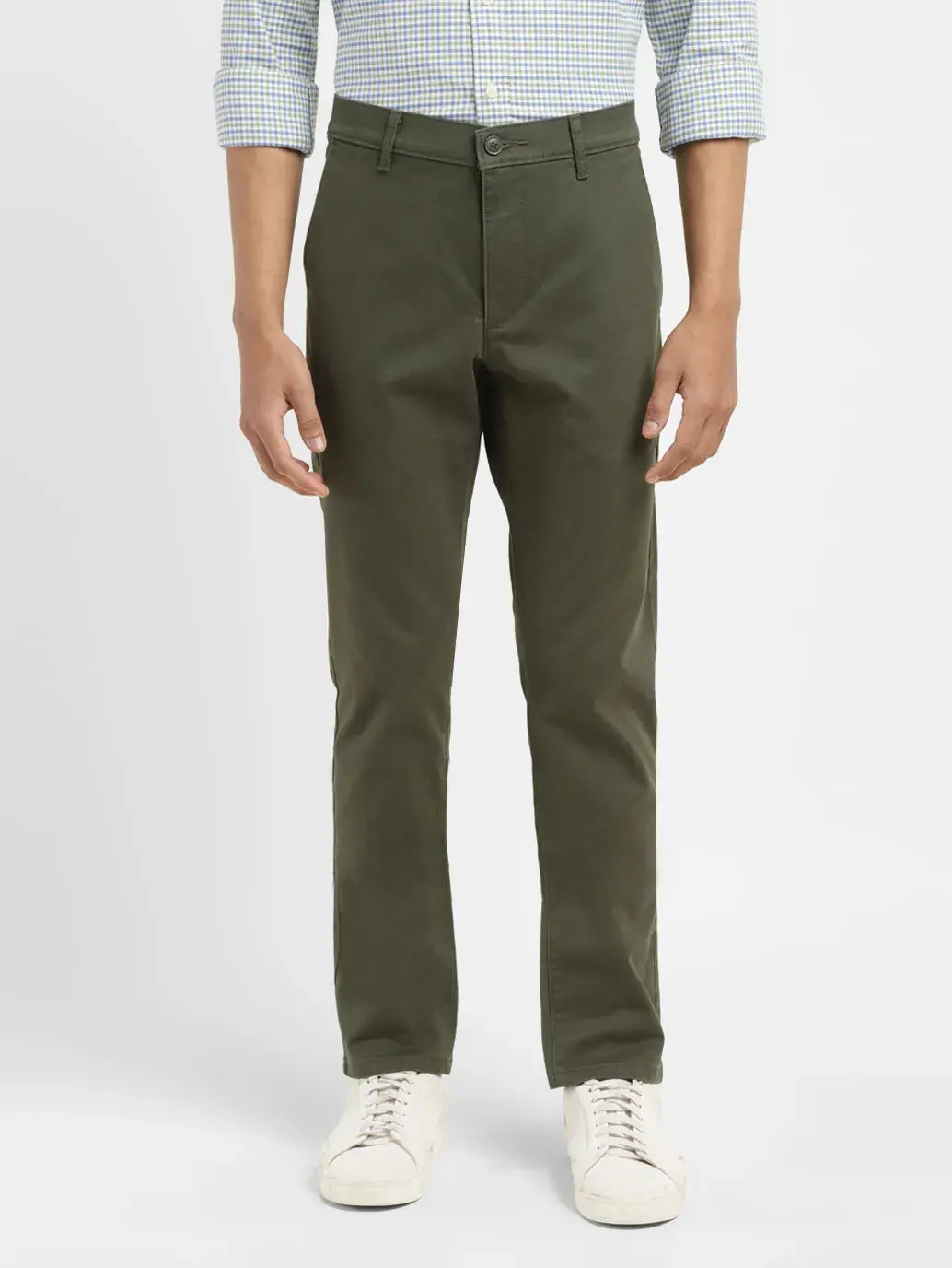 Men's 511 Dark Green Slim Fit Chinos 2