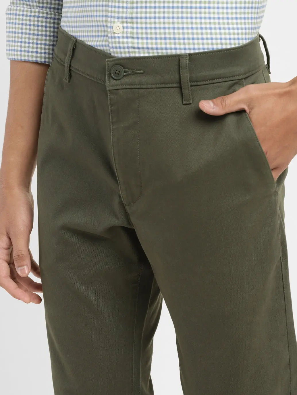 Men's 511 Dark Green Slim Fit Chinos 5