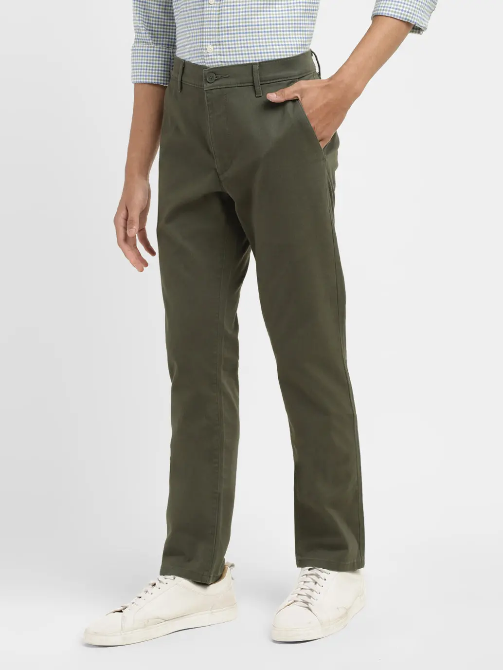 Men's 511 Dark Green Slim Fit Chinos 6