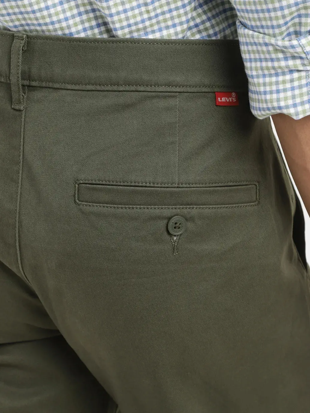 Men's 511 Dark Green Slim Fit Chinos 7
