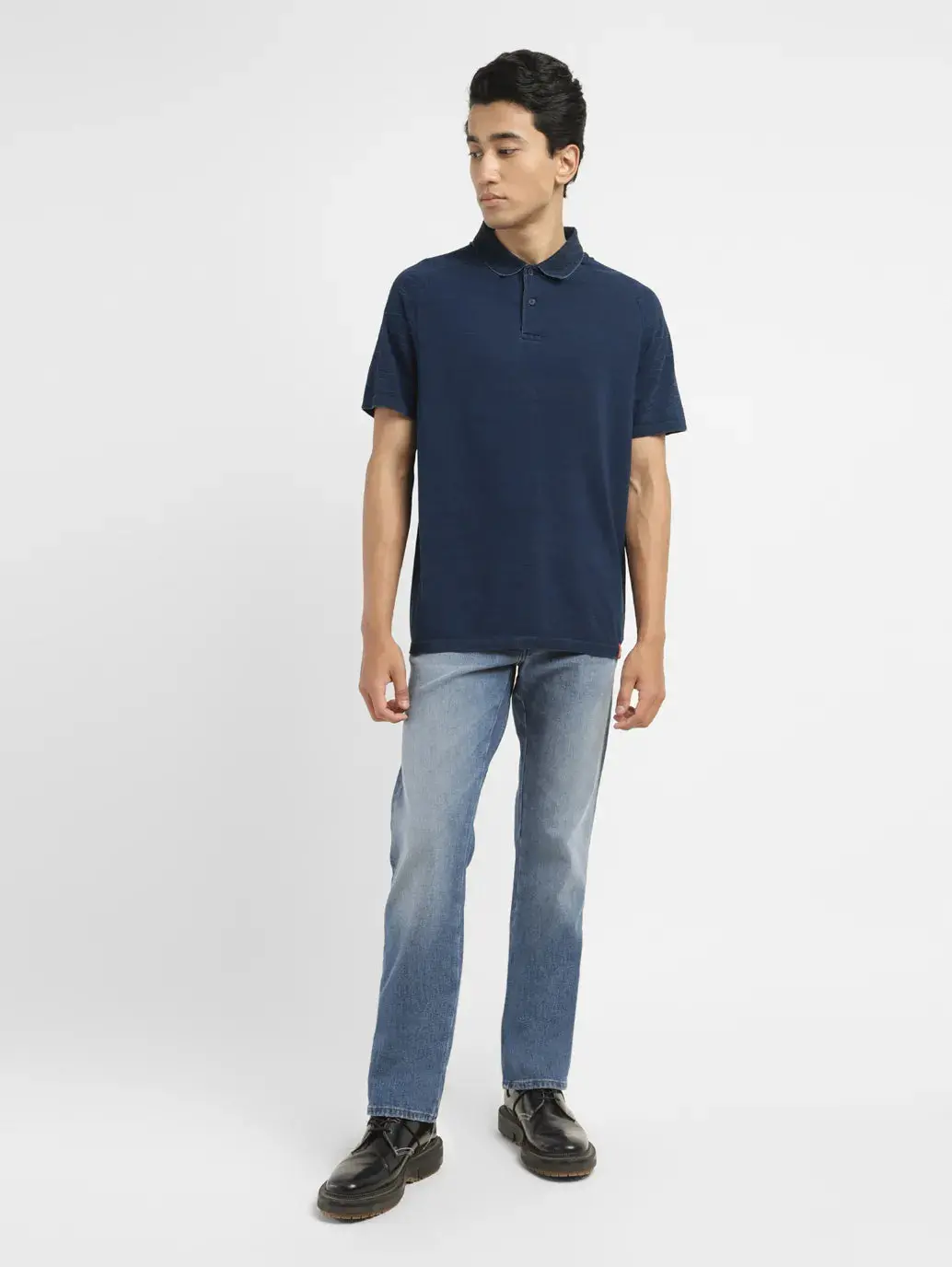 Men's Brand Logo Slim Fit Polo T-Shirt 1