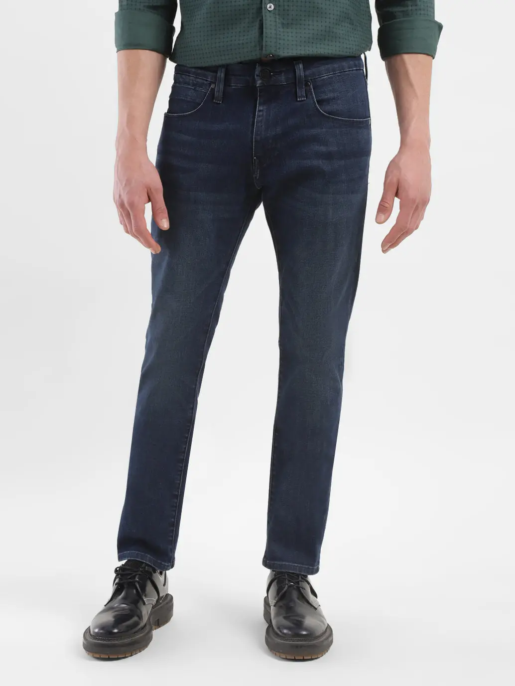 Men's Redloop 65504 Blue Skinny Fit Mid Rise Jeans 1