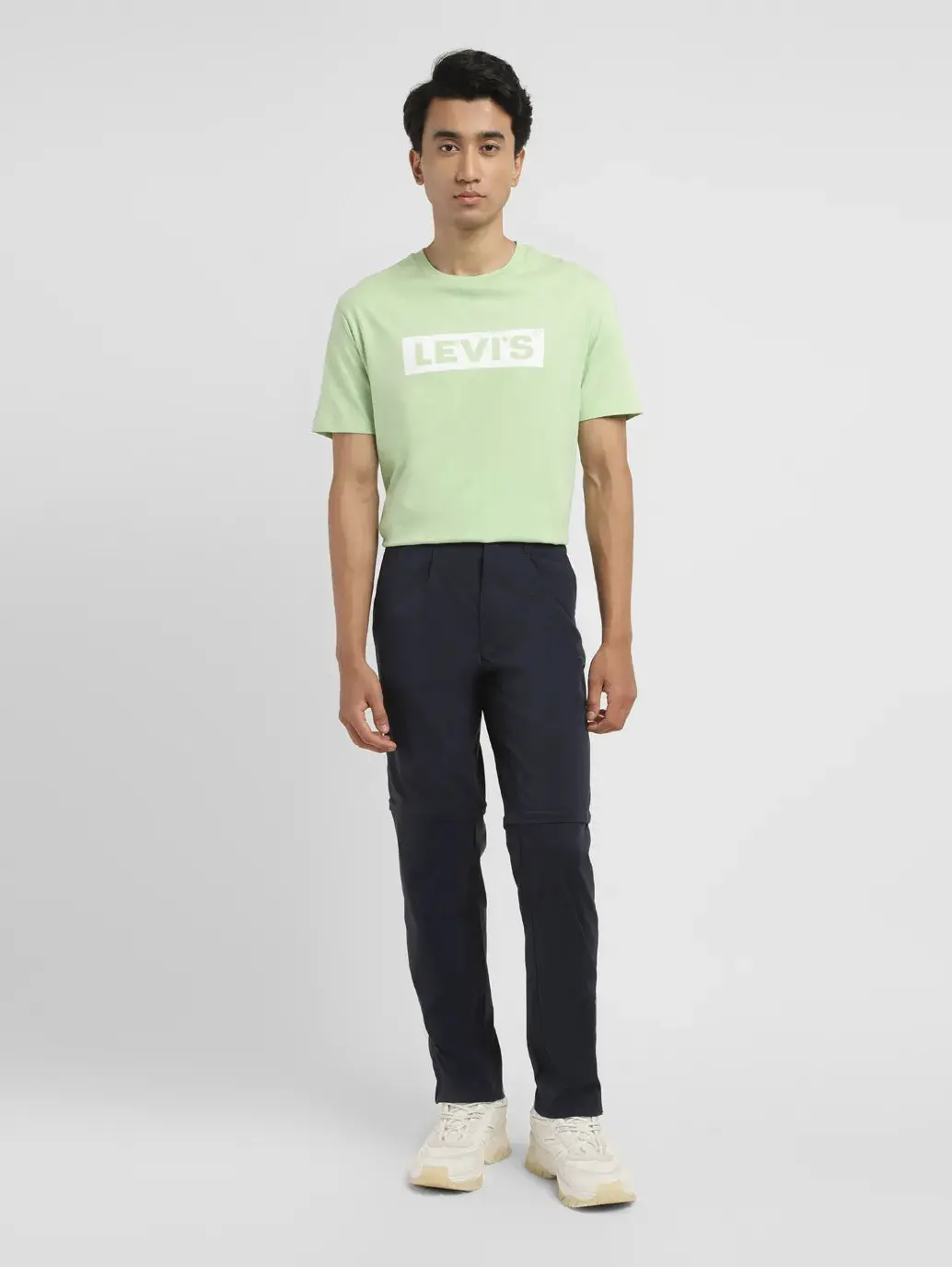 Men's Navy Regular Fit Detachable Cargo 1