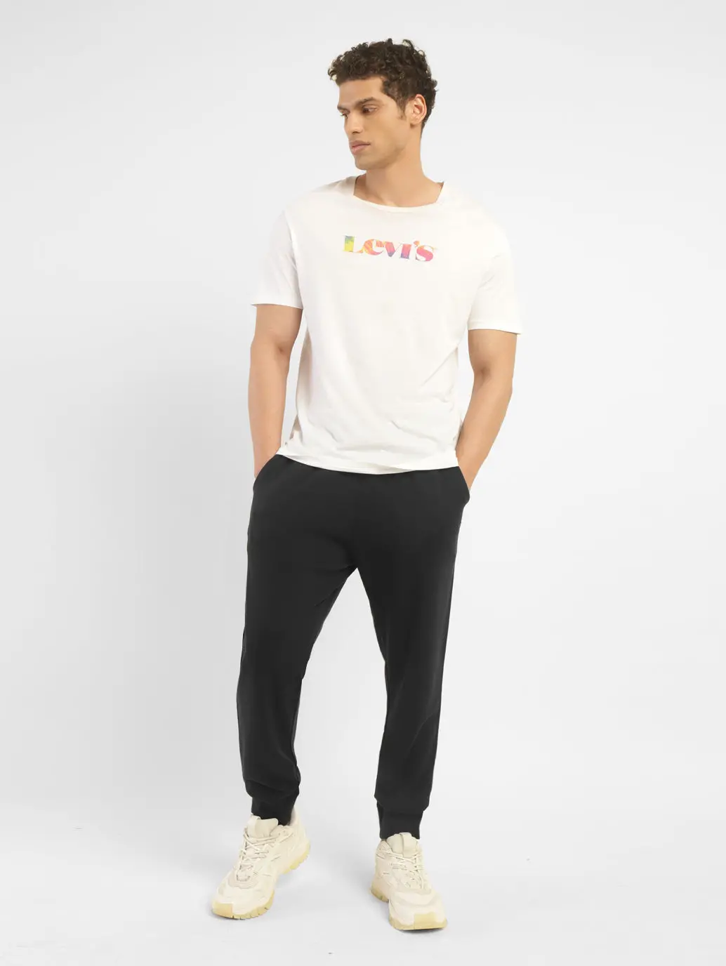 Men's Black Regular Fit Joggers 1