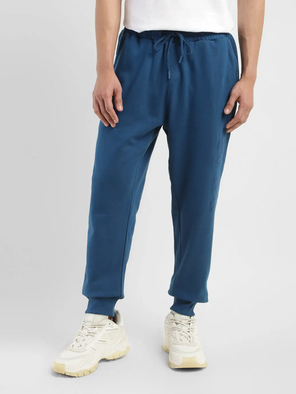 Men's Blue Regular Fit Joggers 2