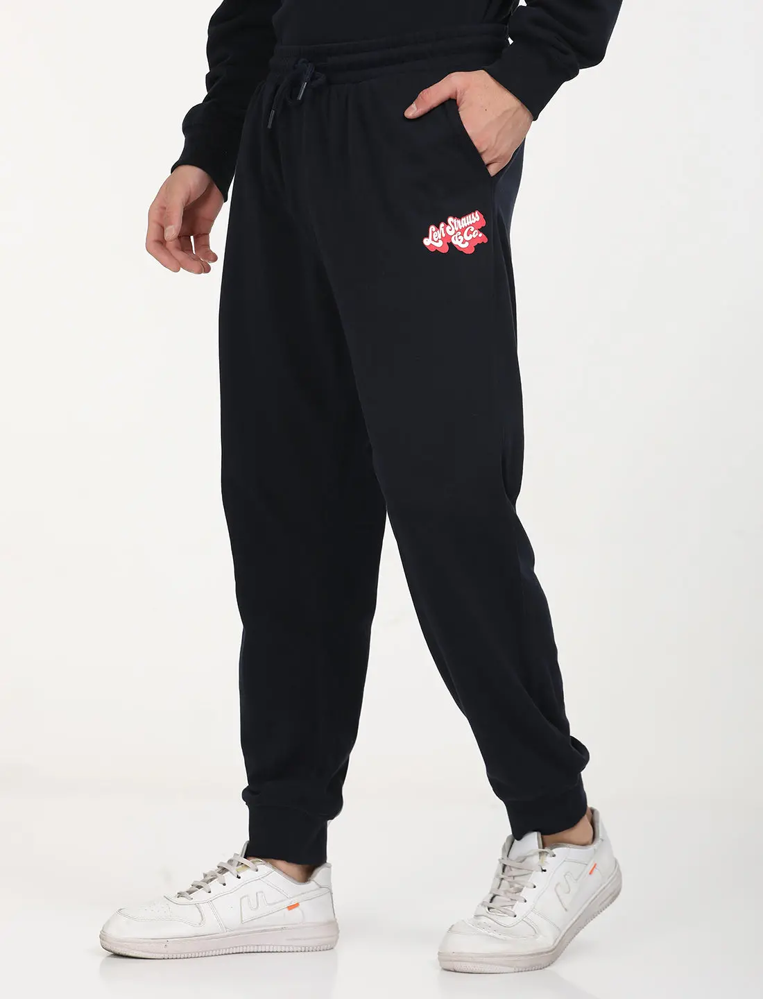 Men's Navy Regular Fit Joggers 2