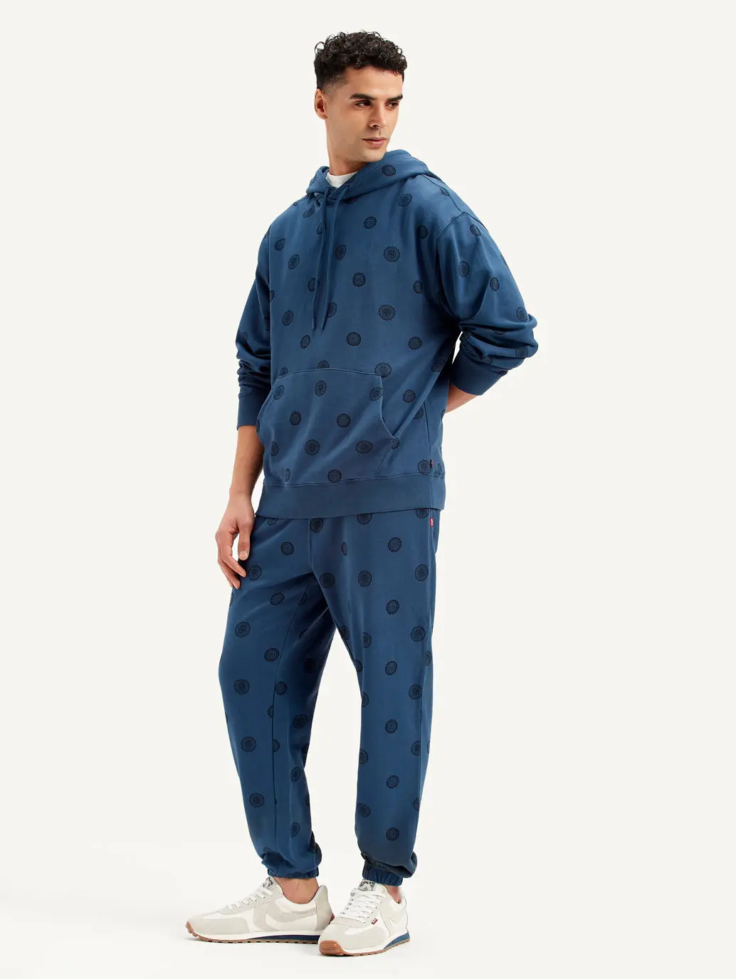 Men's Blue Regular Fit Joggers 1