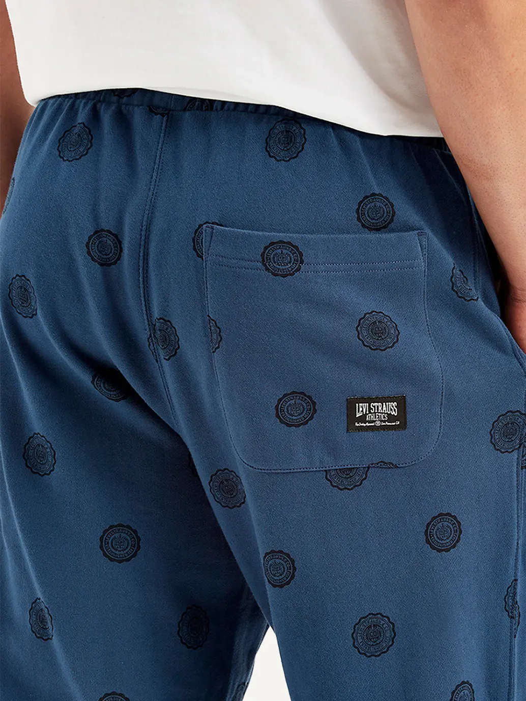 Men's Blue Regular Fit Joggers 5