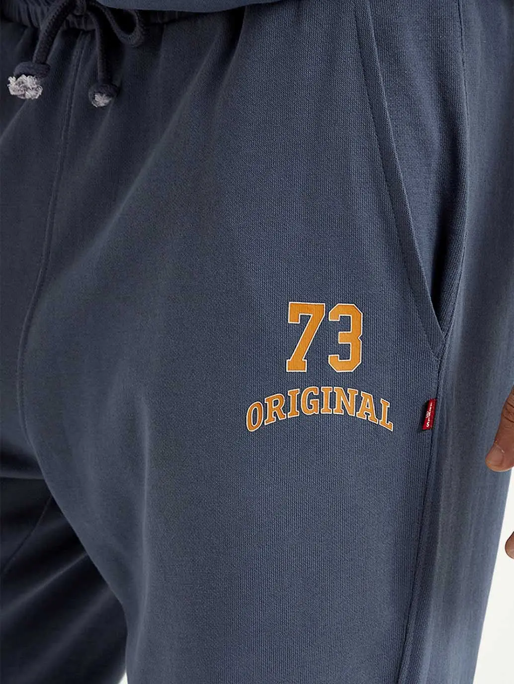 Men's Blue Solid Joggers 4