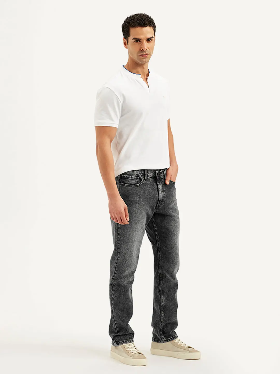 Men's 541 Grey Athletic Tapered Fit Mid Rise Jeans 4