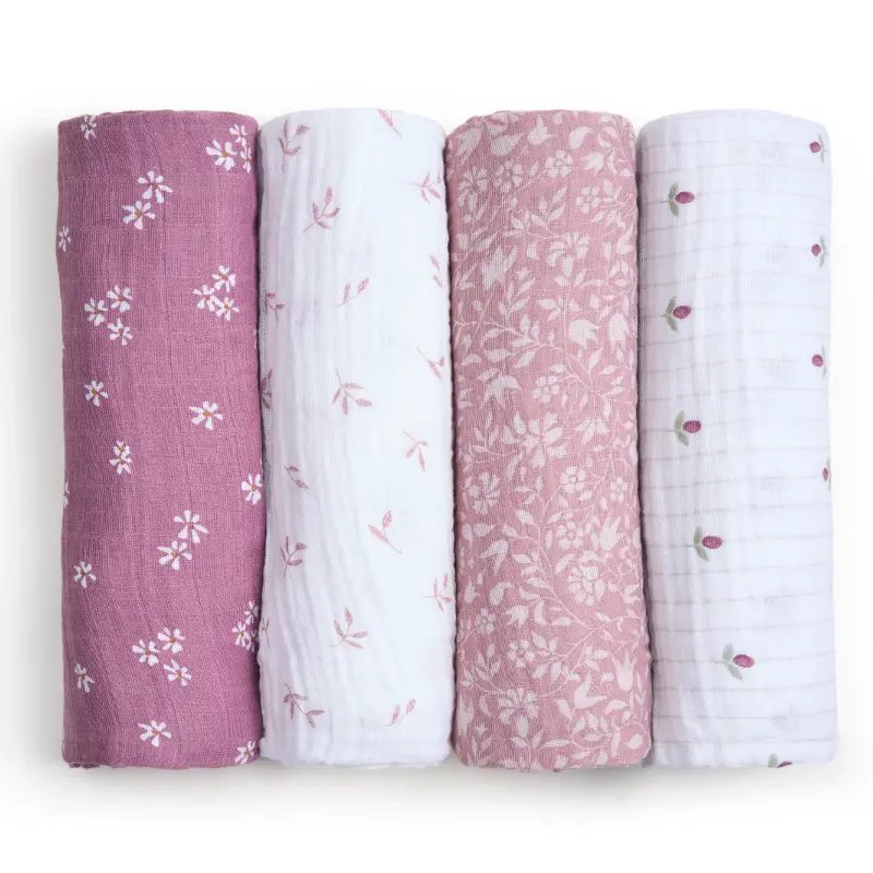 Organic Muslin Swaddle Blankets 1