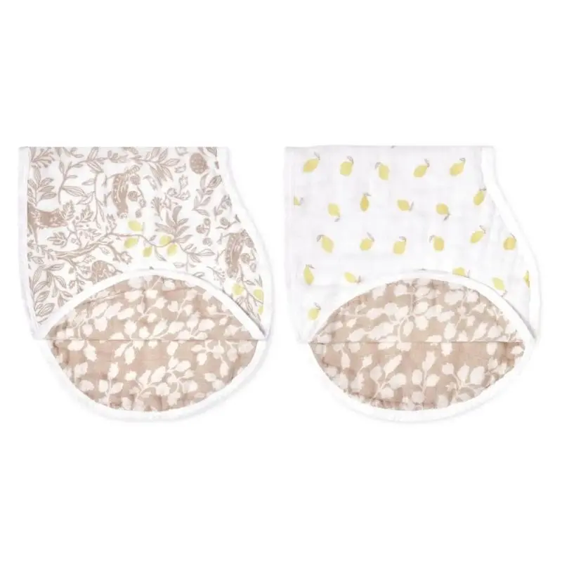Organic Cotton Burpy Bibs - 2 Pack 1
