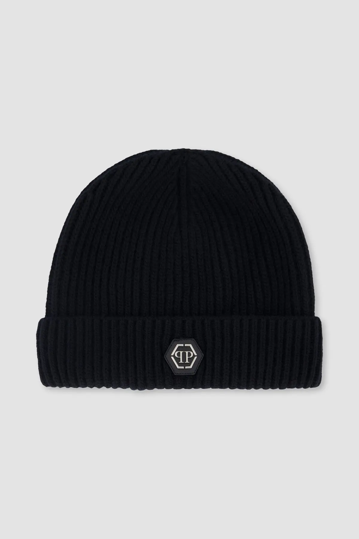 Philipp Plein Black Wool Beanie 1