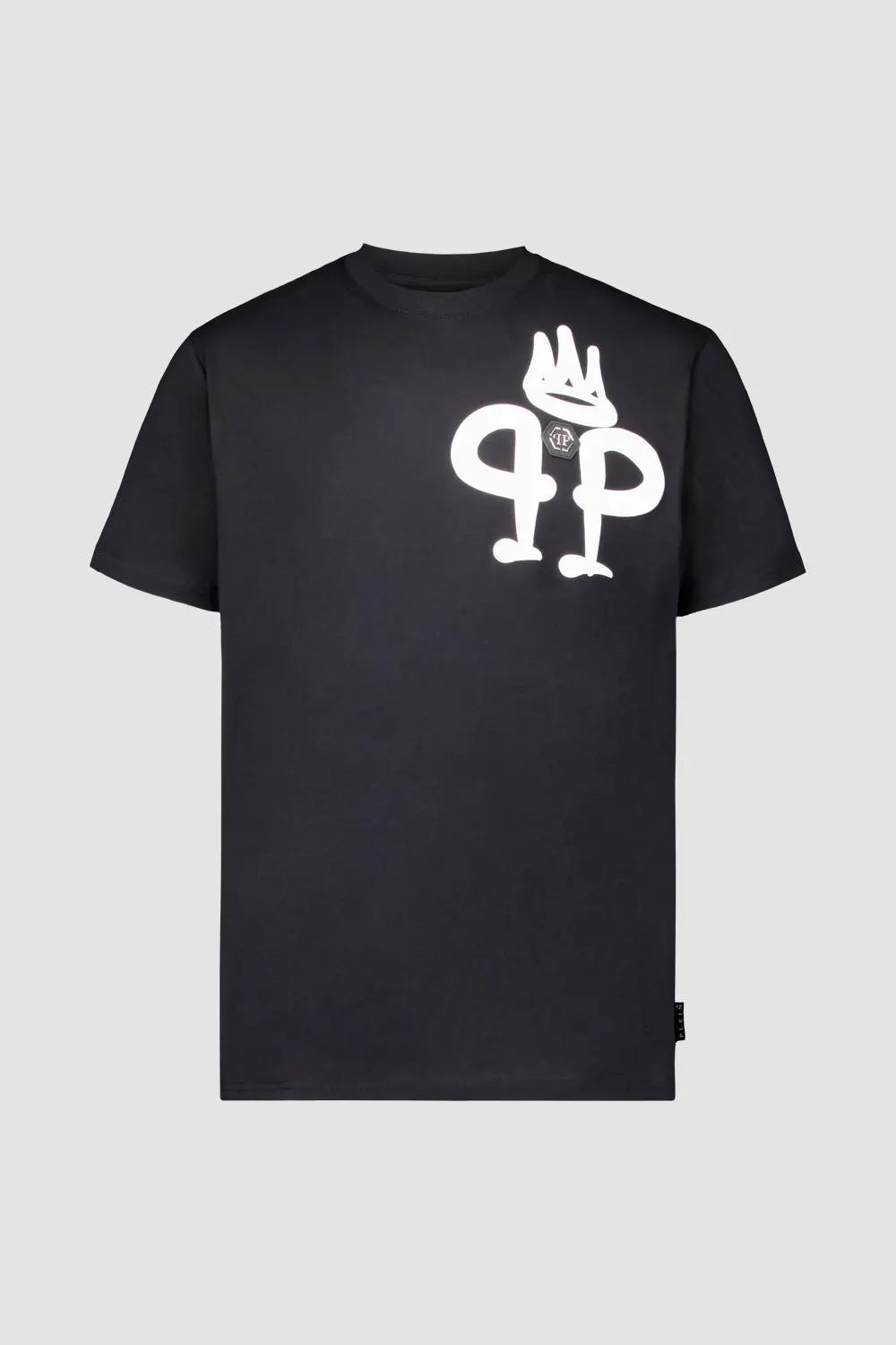 Philipp Plein Black Round Neck Ss Iconic Plein T-Shirt 1