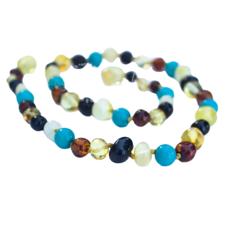 Baltic Amber Teething Necklace - 11 Inch 4