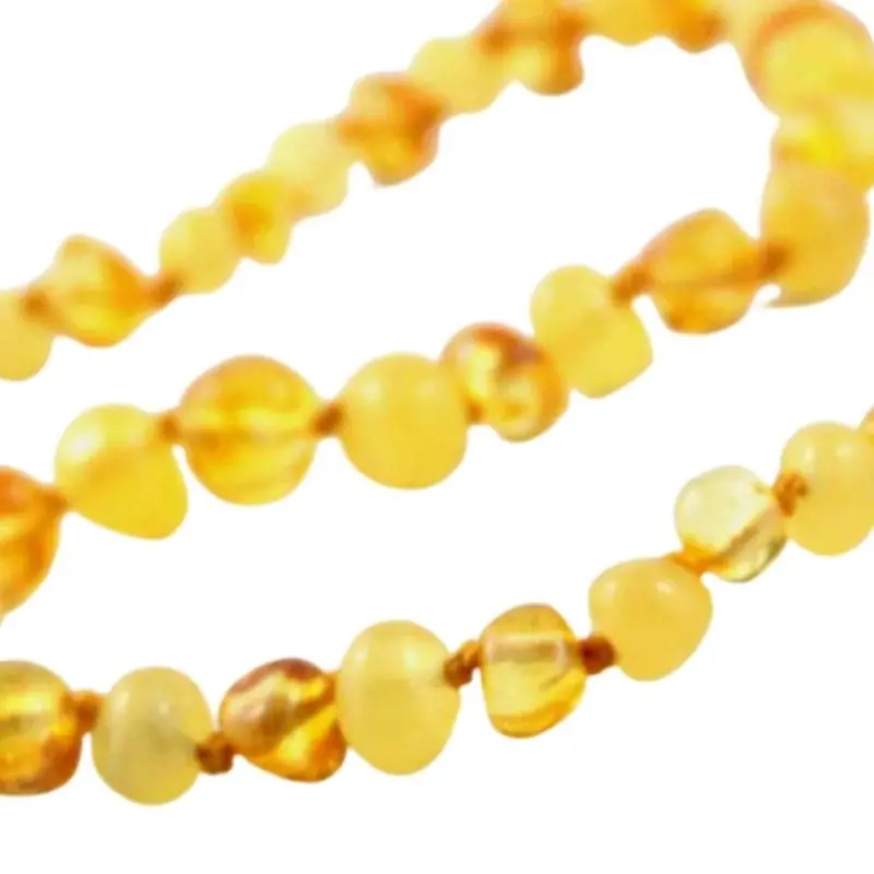 Baltic Amber Teething Necklace - 11 Inch 4