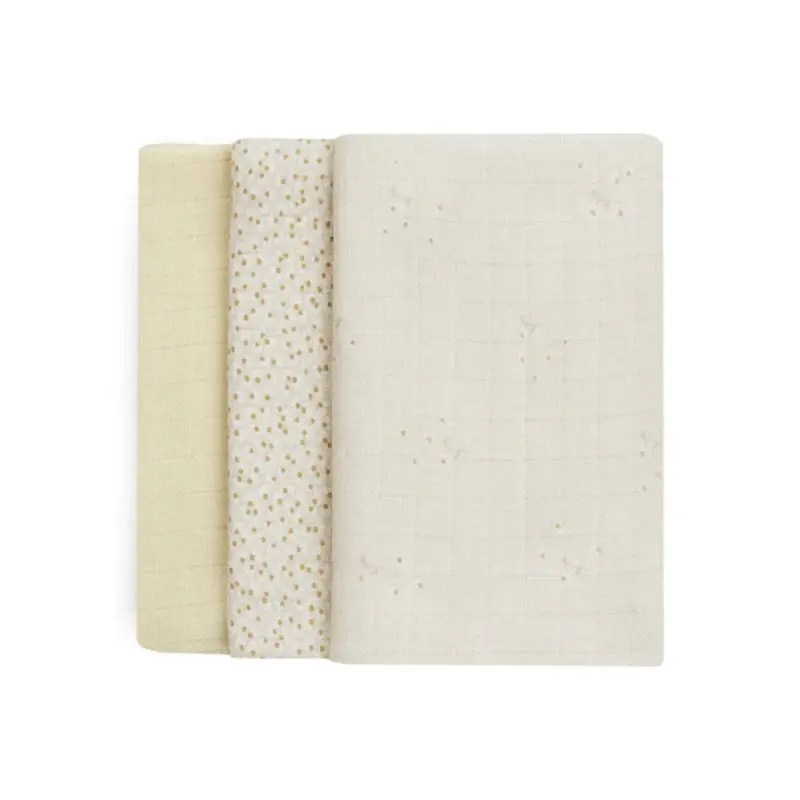 Organic Baby Muslin Squares 3 Pack 2