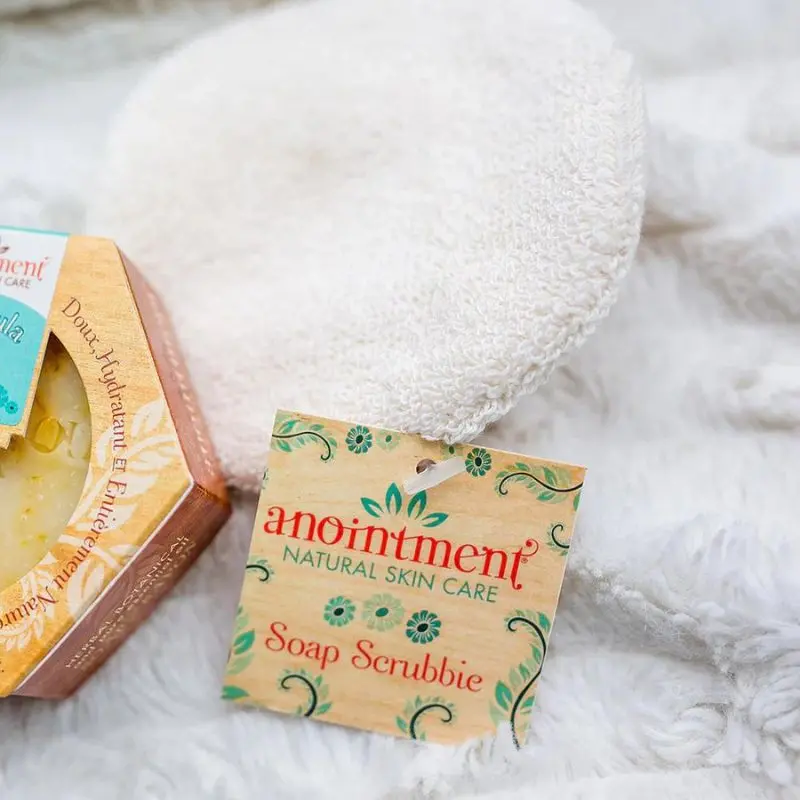 Organic Cotton Soap Scrubbie 2