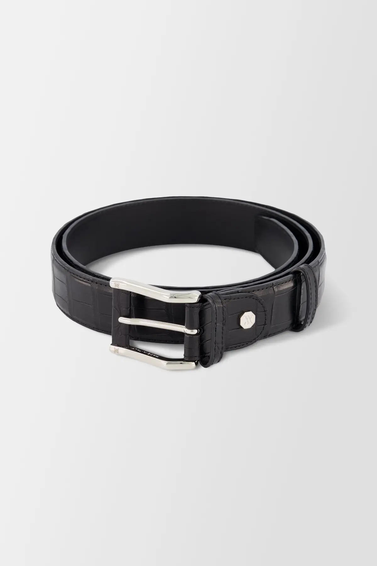 Artioli Black Alligator Belt 1