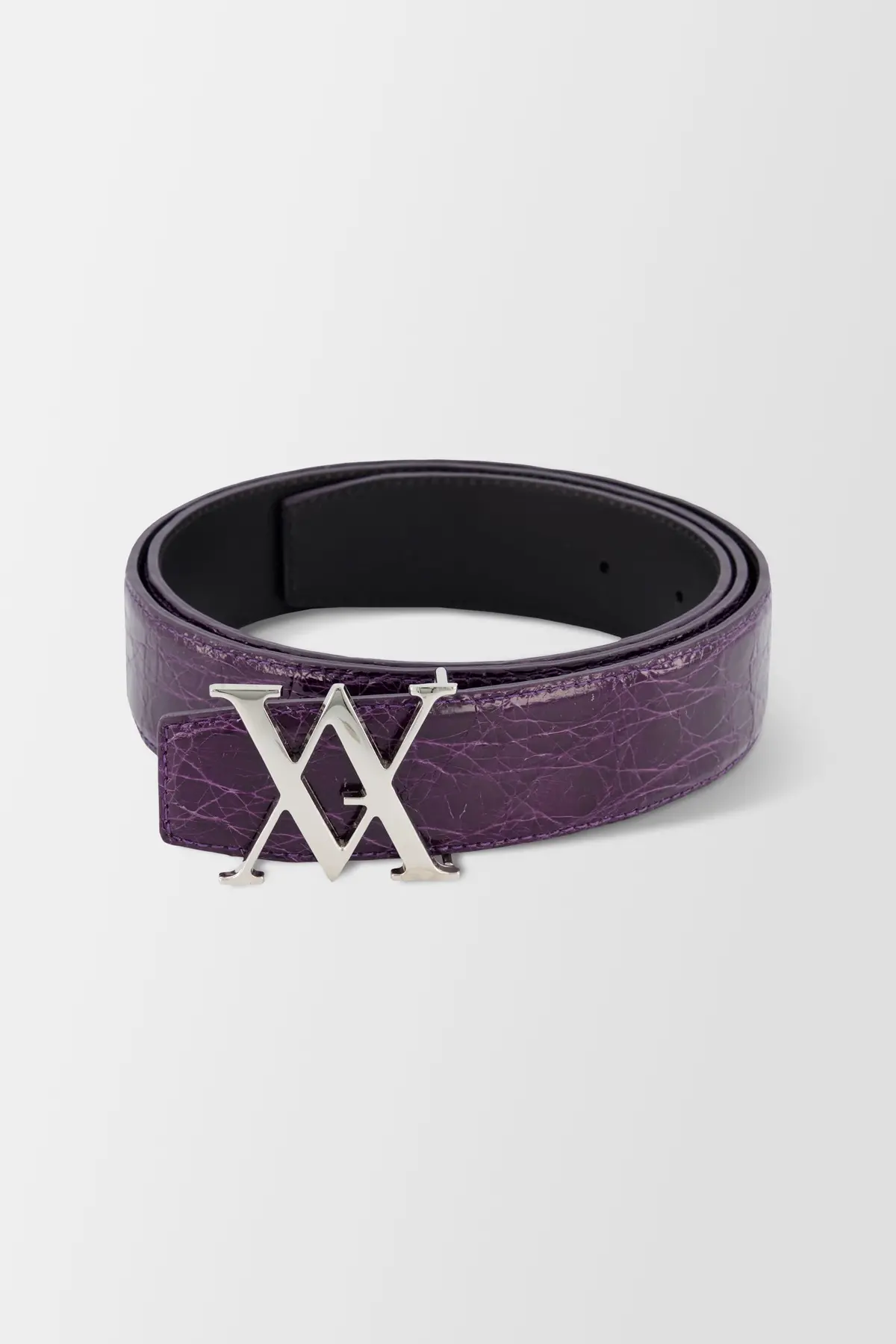 Artioli Purple Caiman Belt 1