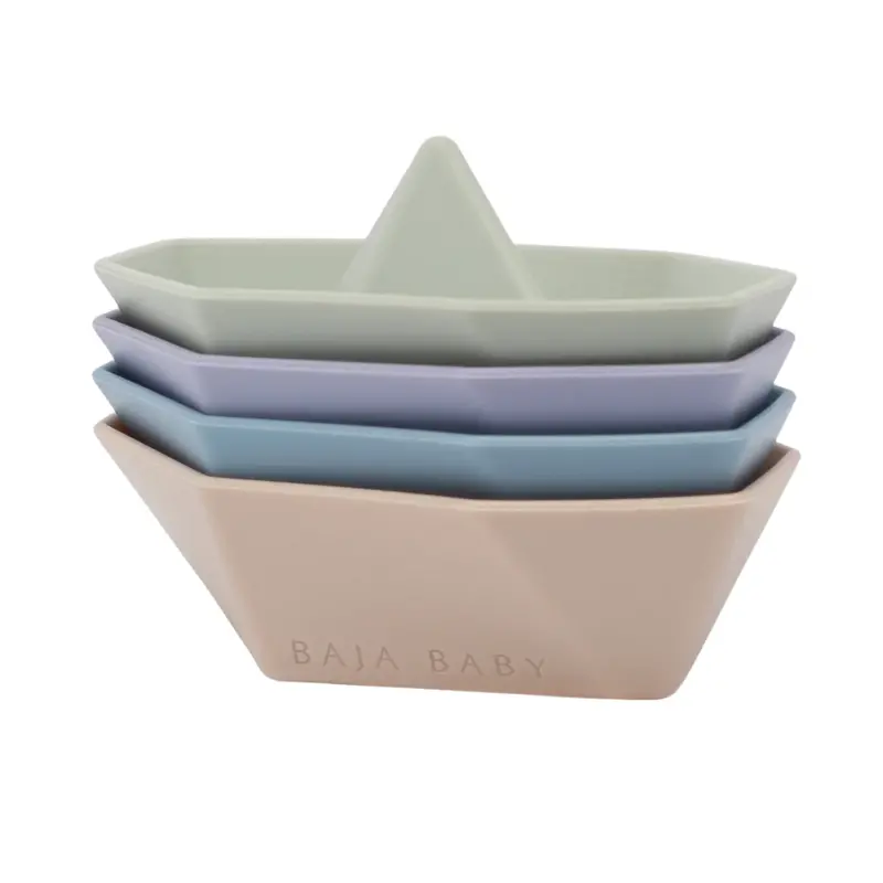 Silicone Stackable Bath Boats 1