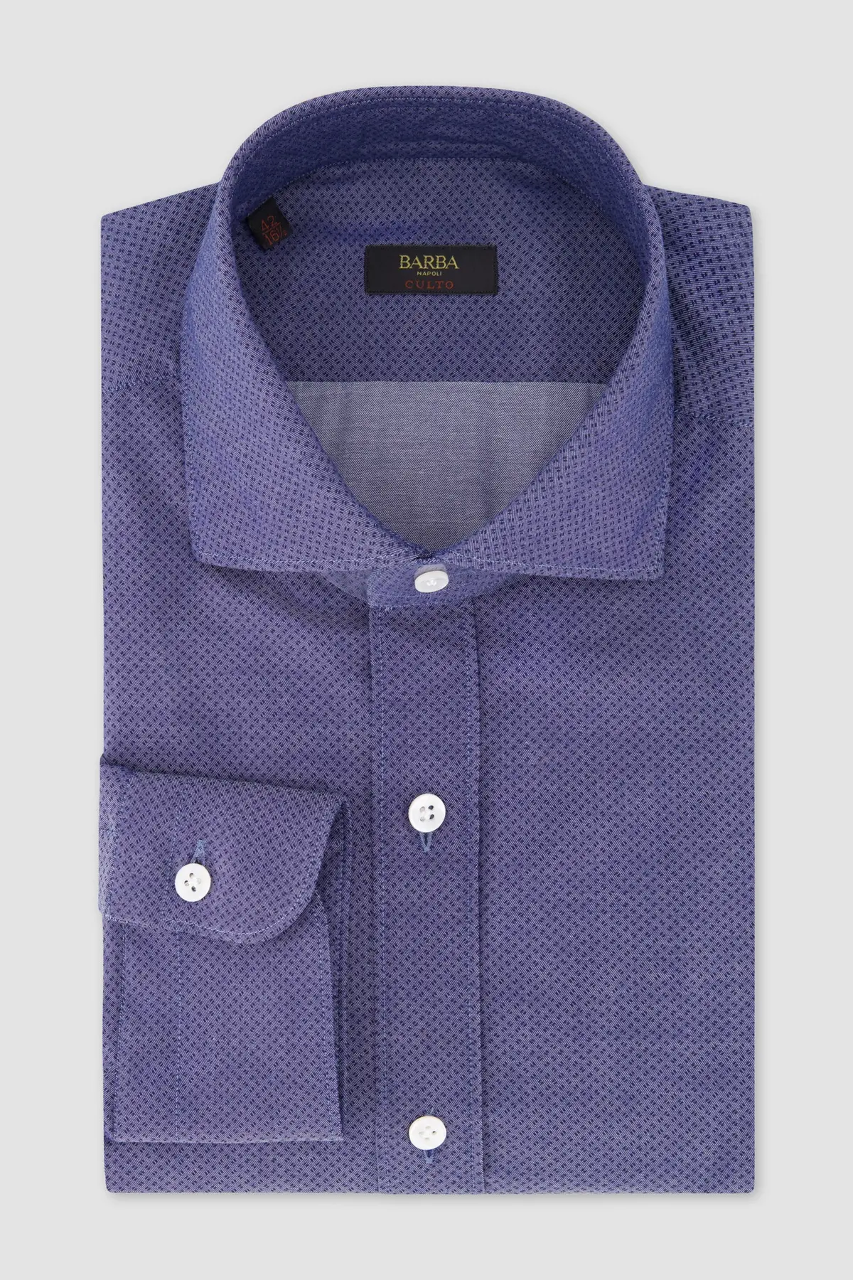 Barba Napoli Blue Classic Shirt 1