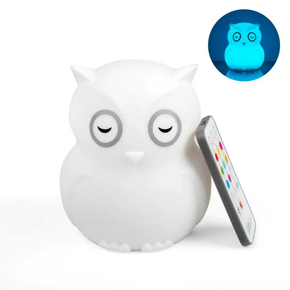 Hibü Owl Silicone Portable Night Light 1