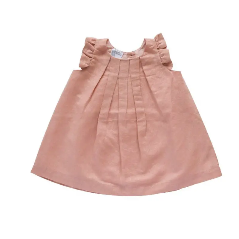 Box Pleat Linen Dress 2