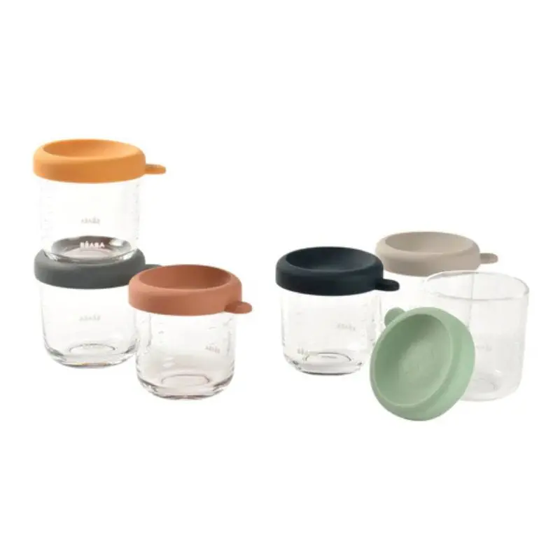 Set Of 6 8Oz Glass Baby Food Jars 1