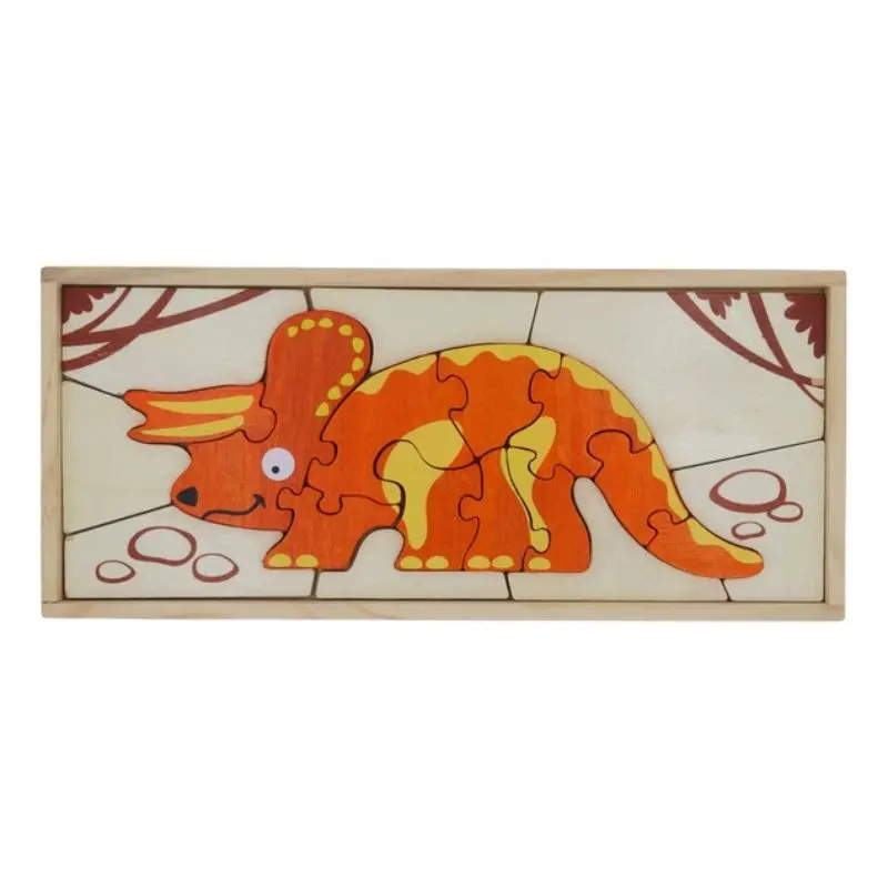 Wooden Dinosaur Skeleton Puzzle - Triceratops 1