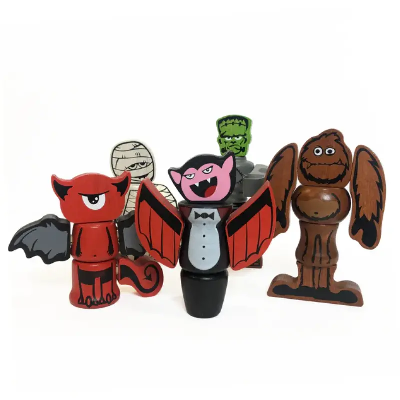 Wooden Monsters Playset 1