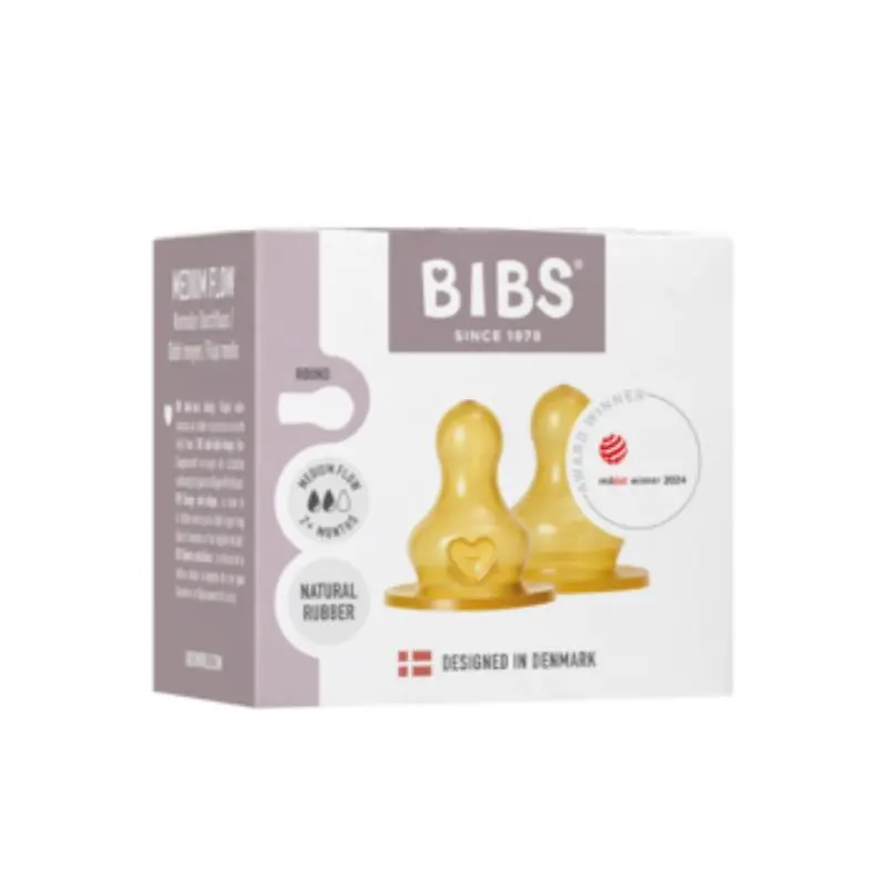 Baby Bottle Nipple Round Latex - 2 Pack 2