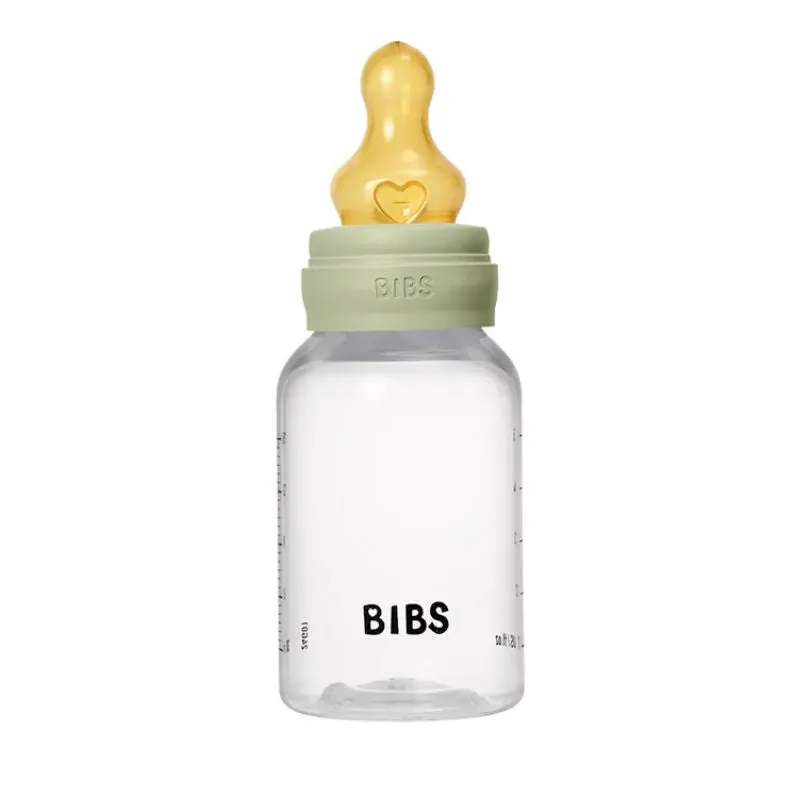 Baby Plastic Bottle Complete Set - Natural Rubber Latex 1