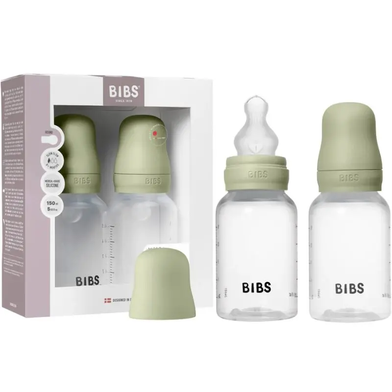 Glass Baby Bottle Set - 4Oz 2