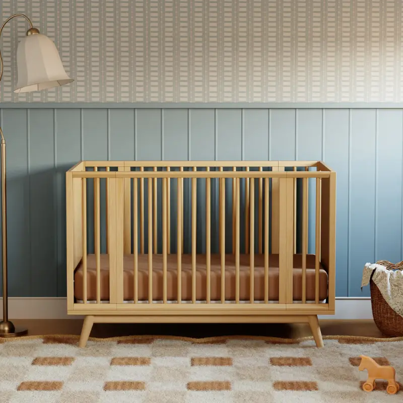Palma 8-In-1 Convertible All-Stages Crib With Bassinet & Toddler Bed Kits 2