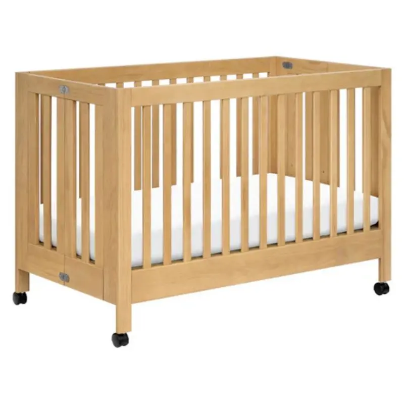 Maki Portable Folding Crib With Toddler Bed Conversion Kit 1