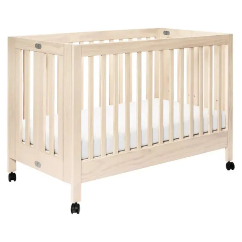 Maki Portable Folding Crib With Toddler Bed Conversion Kit 2